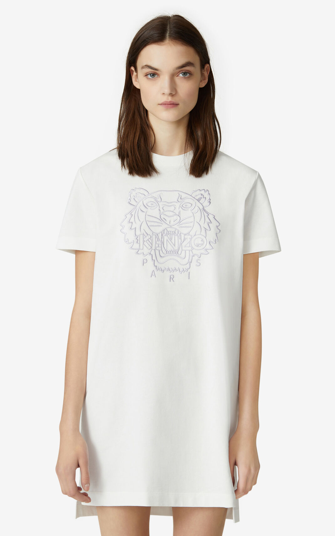 Kenzo Tiger t shirt φορέματα γυναικεια ασπρα | GR627944